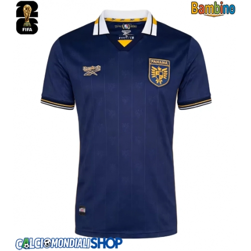 Maglie da calcio Panama Seconda Maglia Bambino Mondiali 2026  Manica Corta + Pantaloni corti)